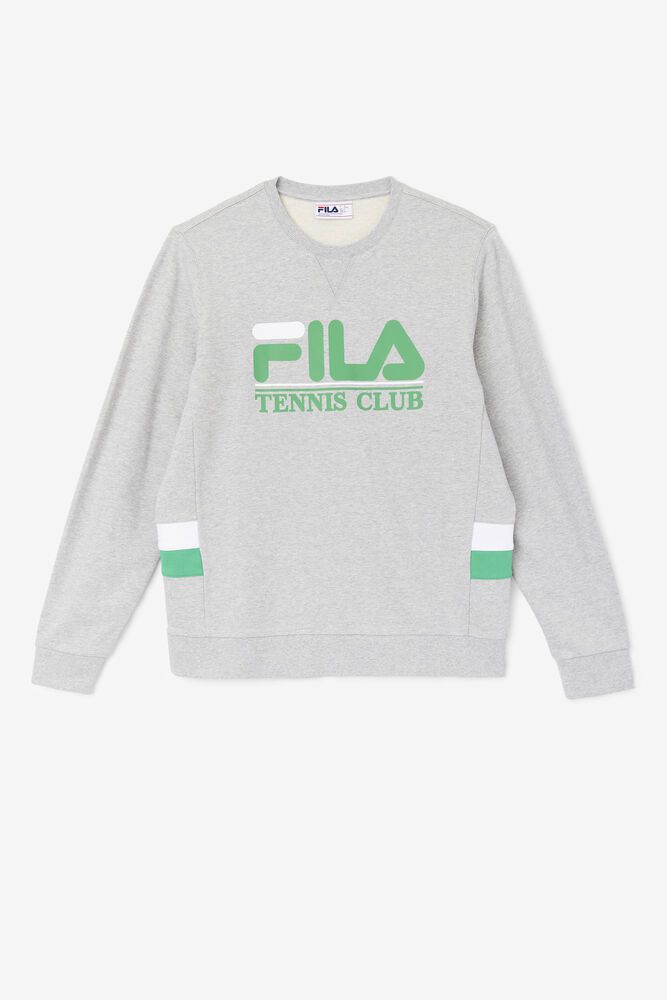 Fila Sweatshirt Mens Grey - Ameh - Philippines 9016258-BV